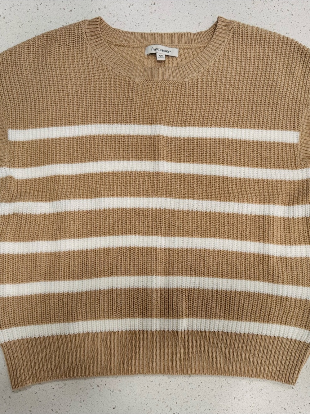 Francesca's Kendall Striped Sweater Tee , Preppy Chic